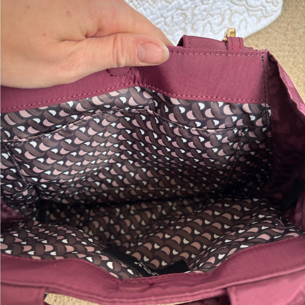 Stella & Dot Zip It Crossbody-Oxblood Burgundy - Picture 10 of 15
